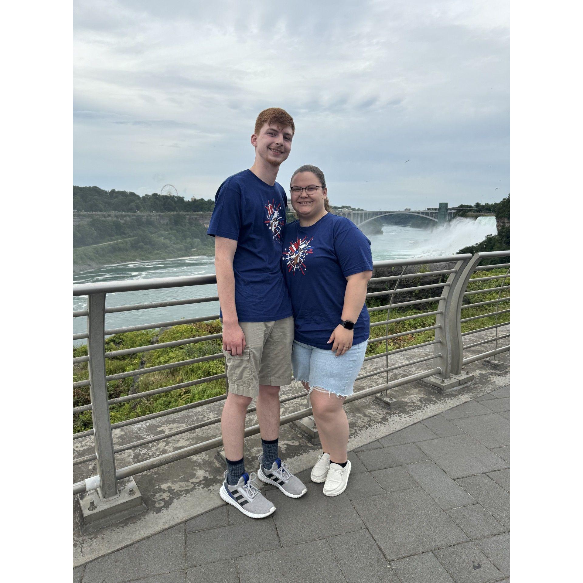 At Niagara Falls in NY