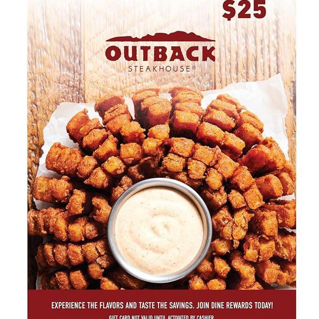 Bloomin’ Brands Outback Steakhouse Restaurant Gift Card $25