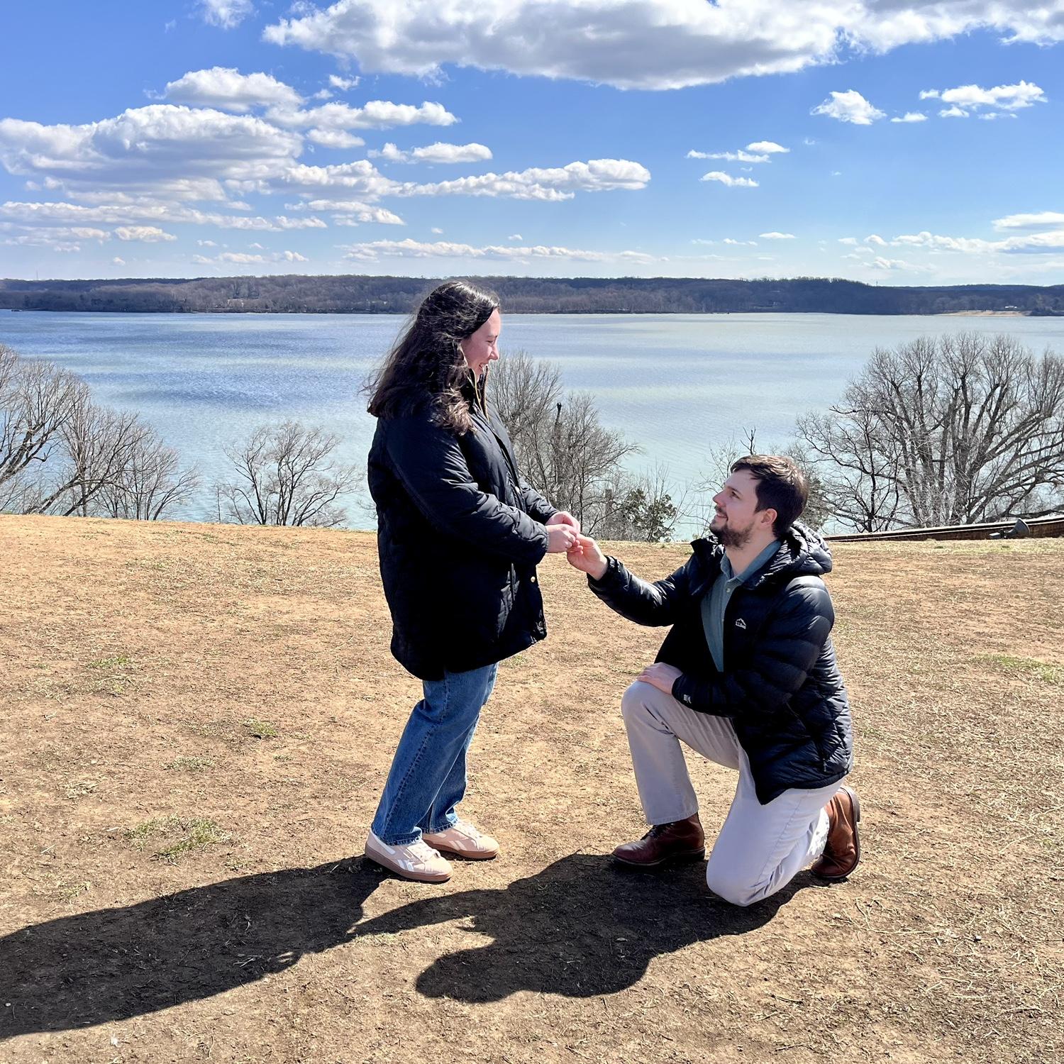 The proposal! (Mount Vernon, March 2025)