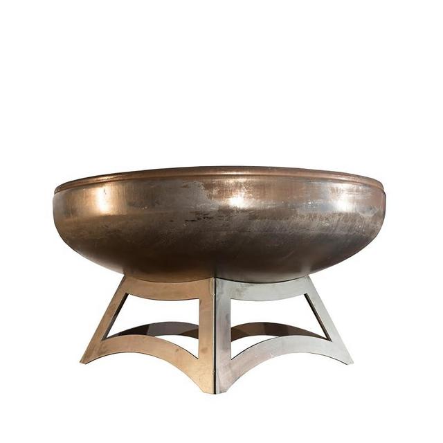 Liberty Fire Pit – Ohio Flame Wood Burning Outdoor Fire Pit - 24" Diameter with Hollow Base (Made in USA)