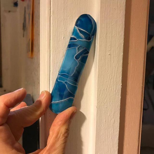 Wedding Shards Mezuzah Fused Glass