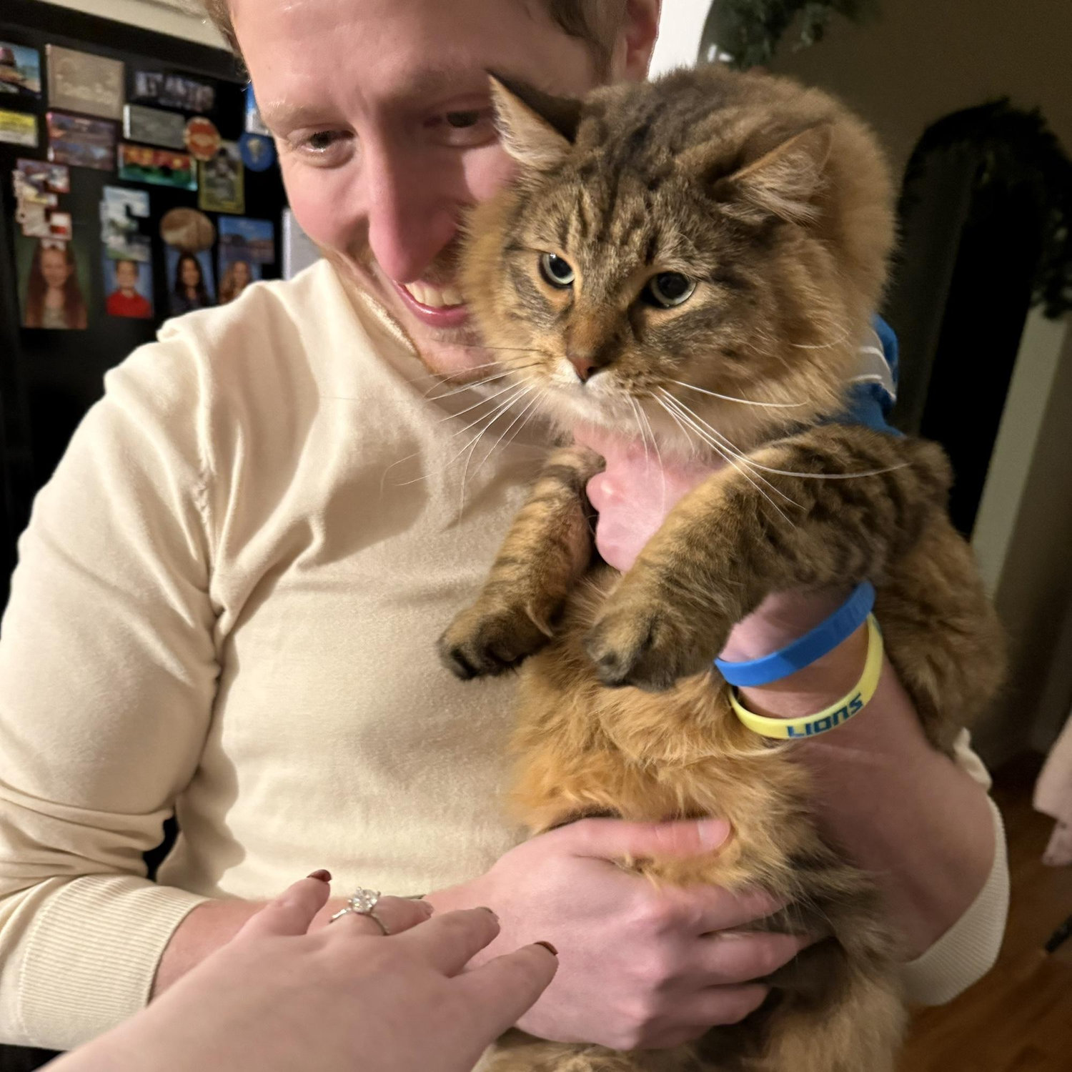 Came home and showed Thor the ring