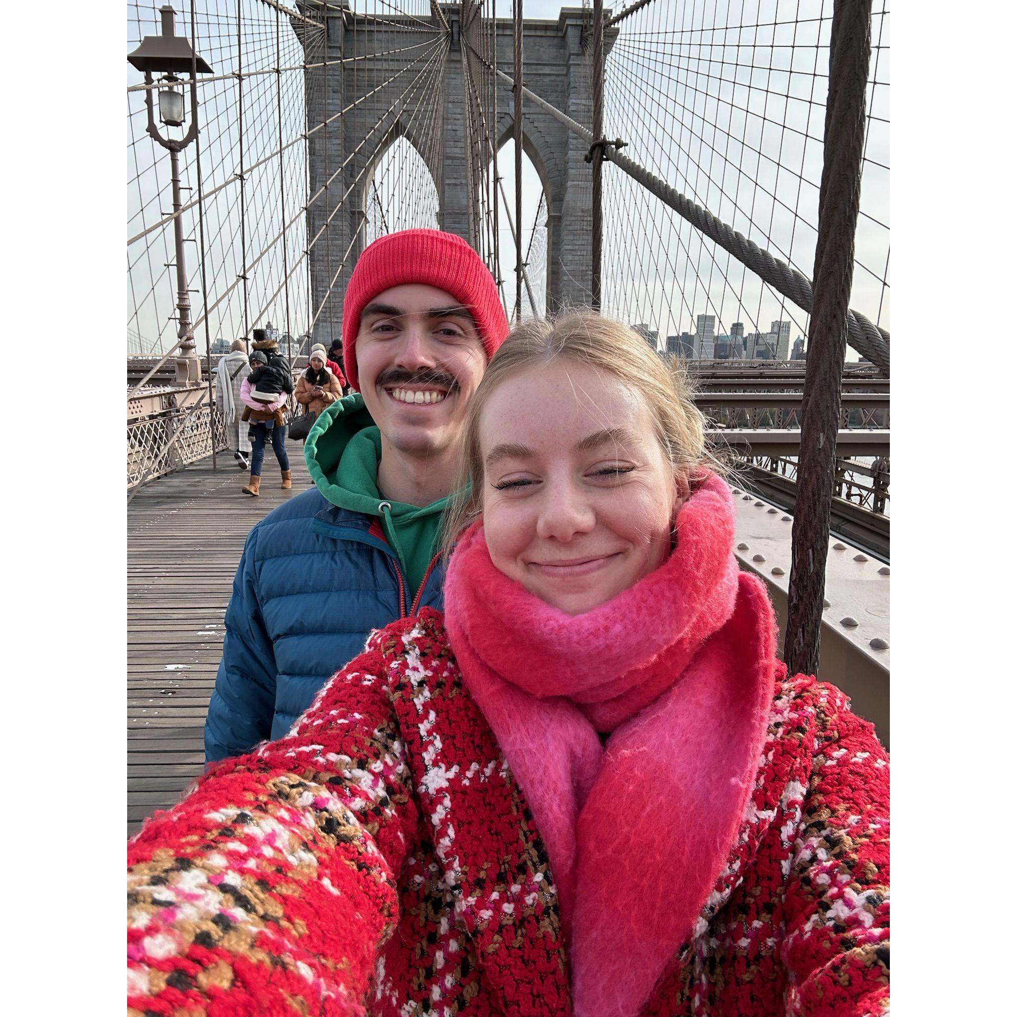 Walking the Brooklyn Bridge