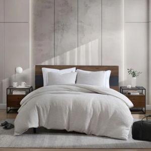 Kenneth Cole Kenneth Cole Solid Waffle Reversible Comforter Set | Wayfair