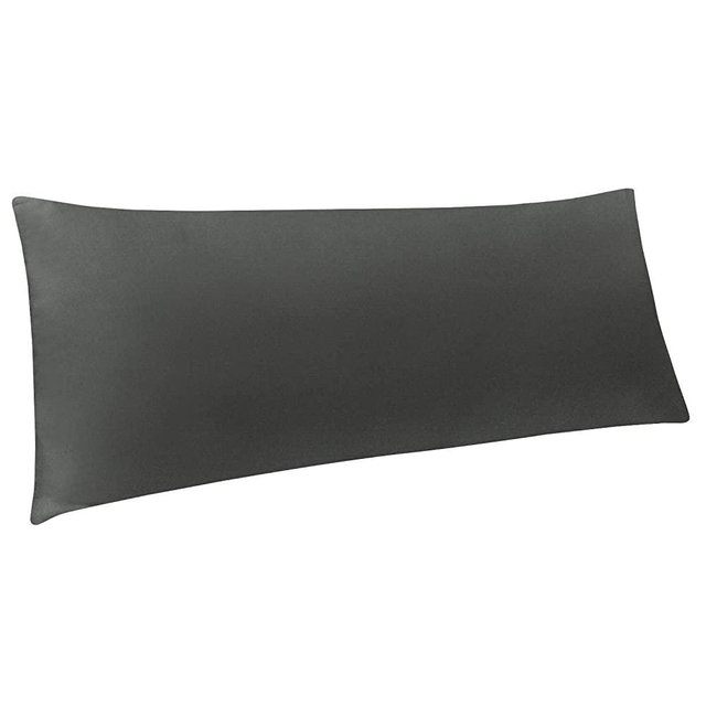NTBAY Body Pillow Cover, Pillowcase, 100% Brushed Microfiber, Soft and Cozy, Envelope Closure, for Adults Pregnant Women, 20" x 54", Dark Grey