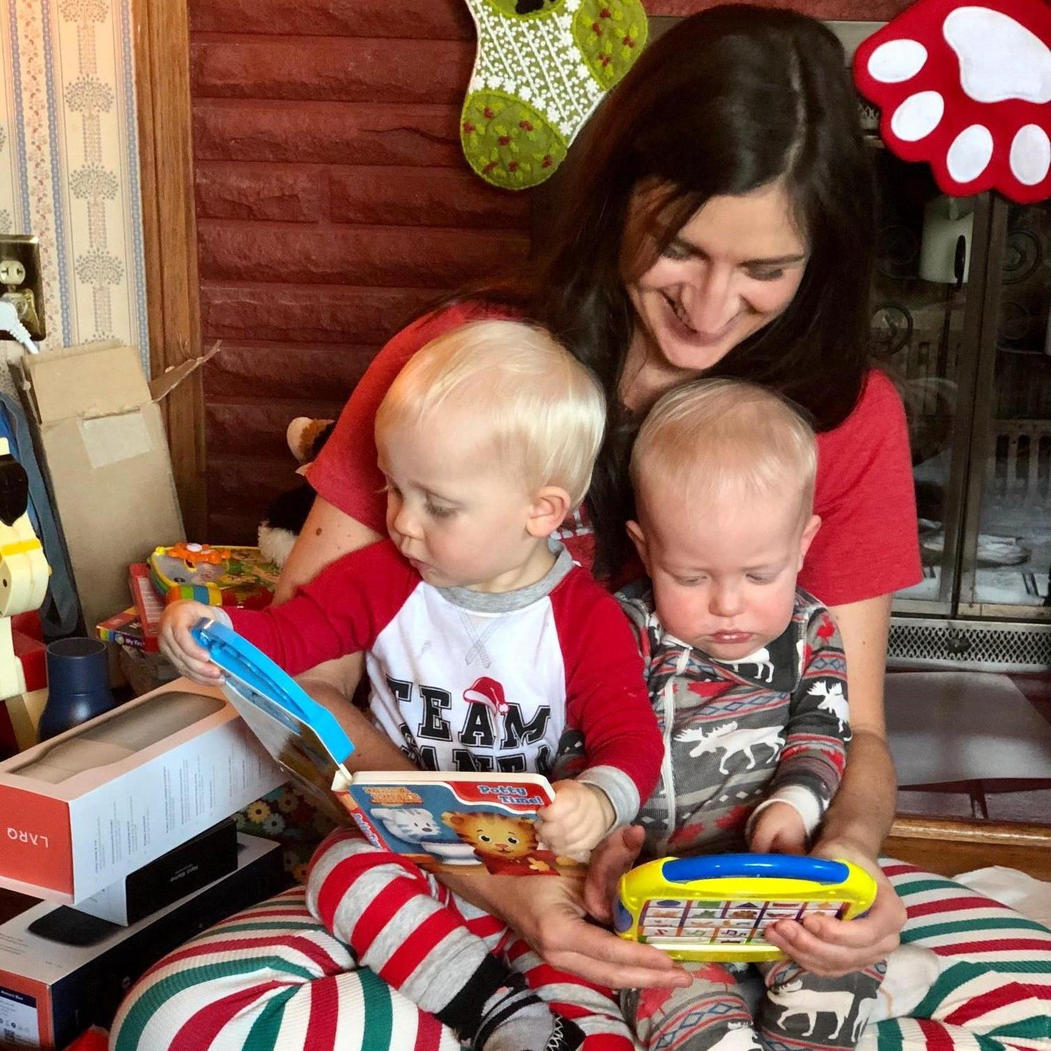 Kirsti with our nephews, Gabriel and Abbott