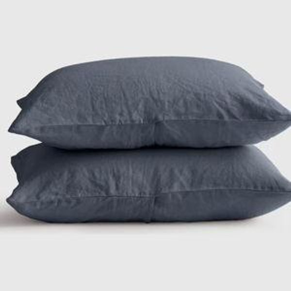 Linen Sham Set in Nightfall