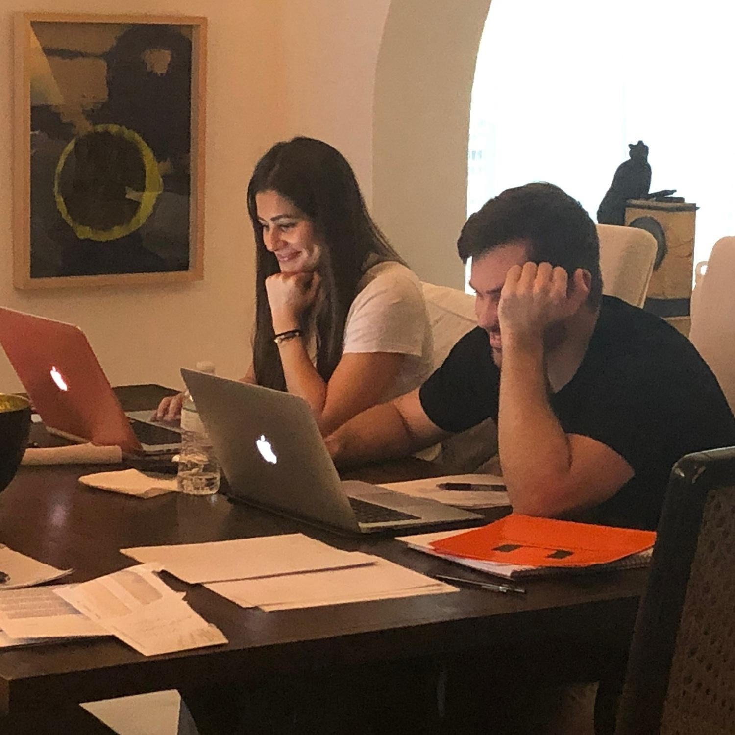 Studying together- we did a lot of this!!