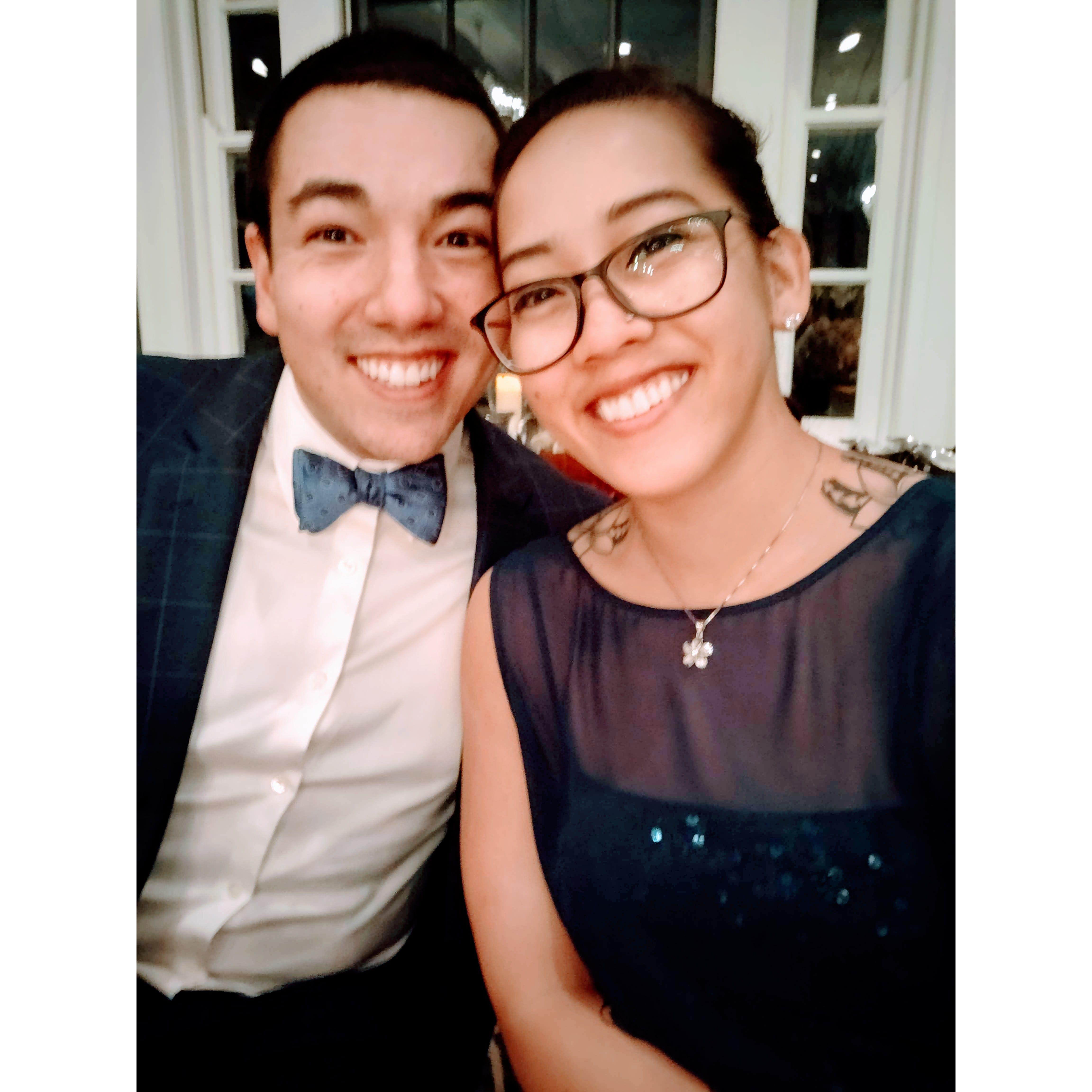 Our first date attending a wedding!