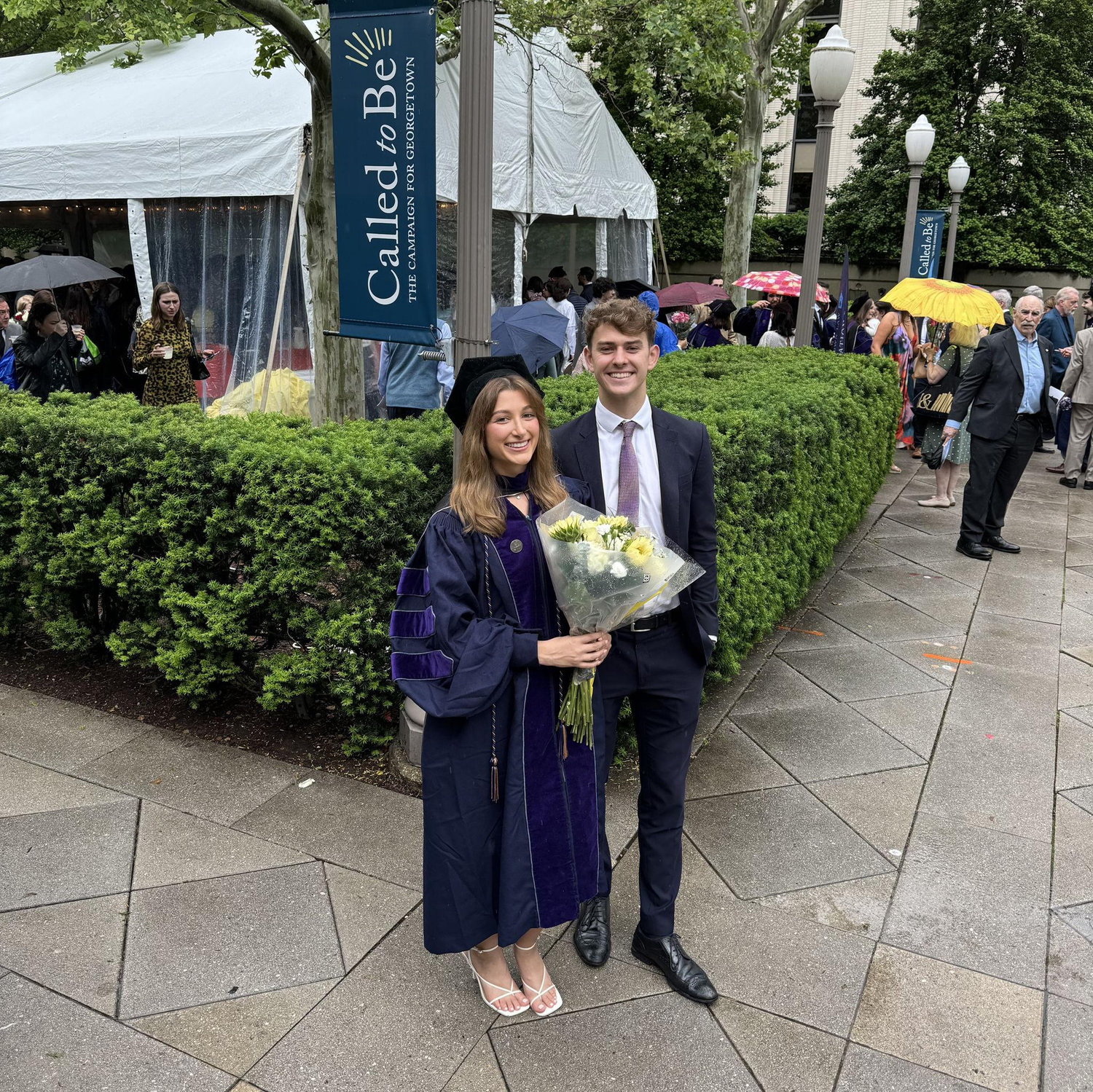 At Christina's law school graduation in DC