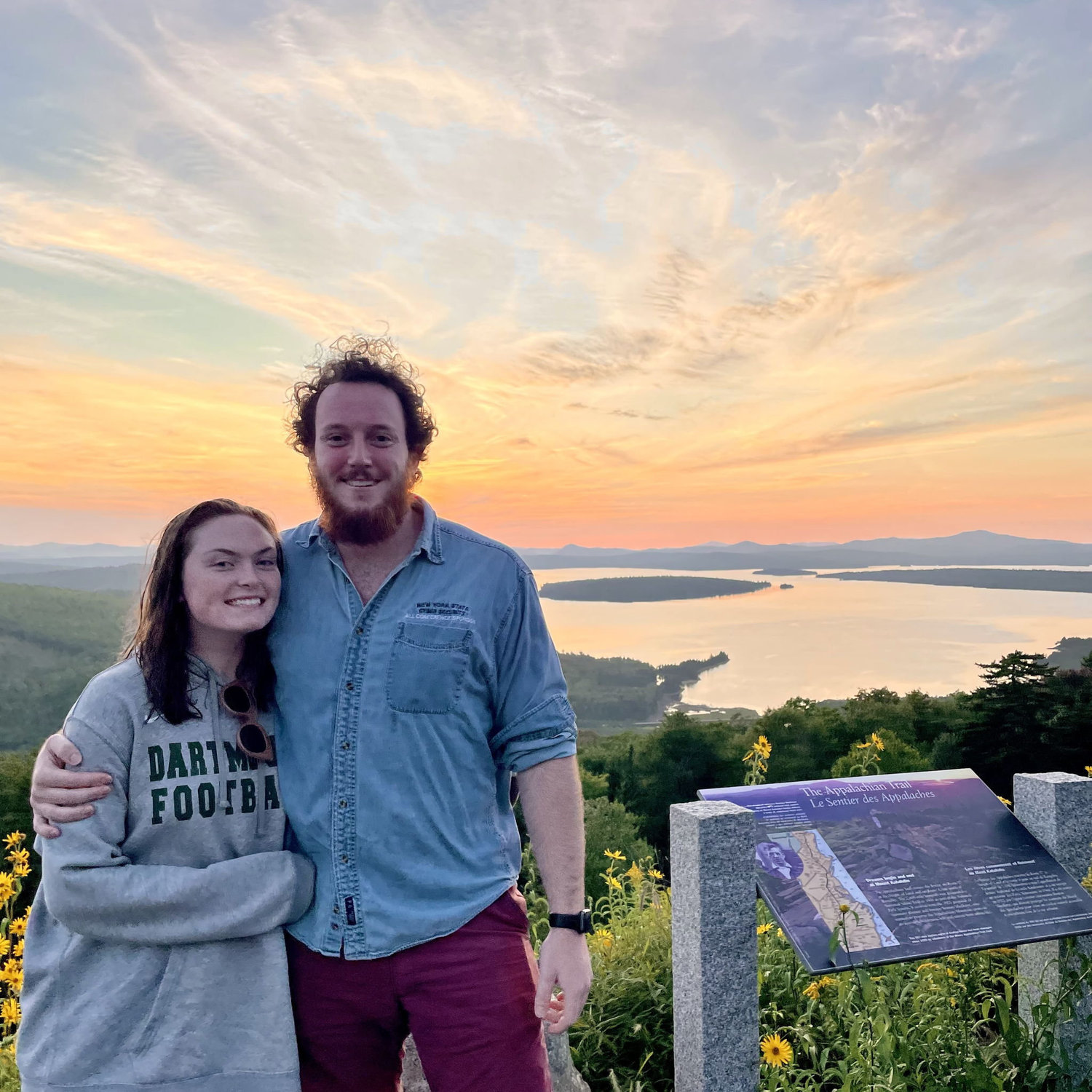 Griff's favorite place to catch the sunset since he was a tiny rat kid (Height of Land, overlooking the Appalachian Trail))