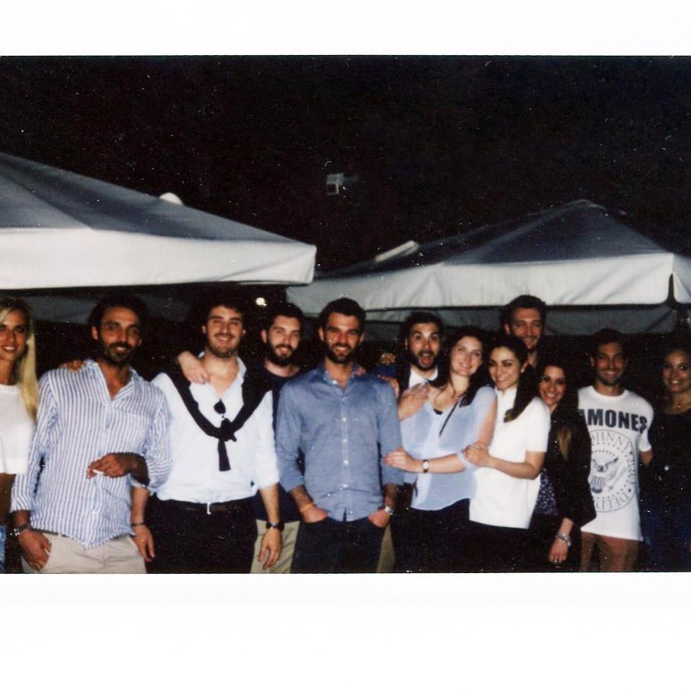 Dinner with friends in Vigevano, 2016