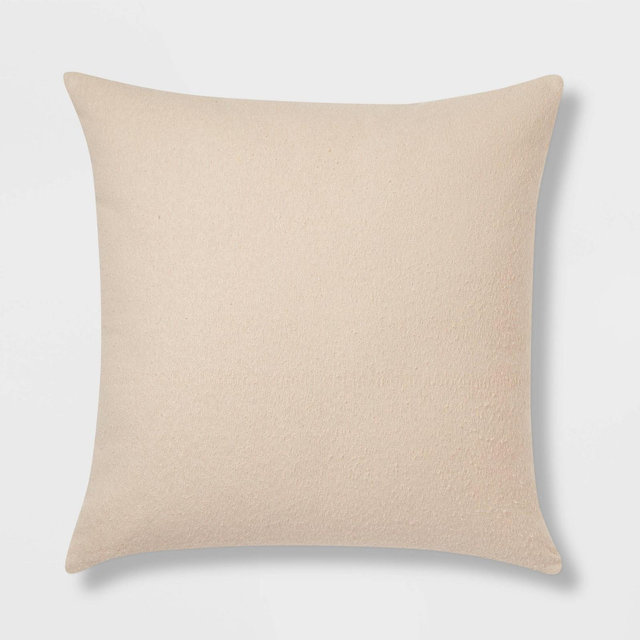 Euro Boucle Color Blocked Decorative Throw Pillow Khaki - Threshold™