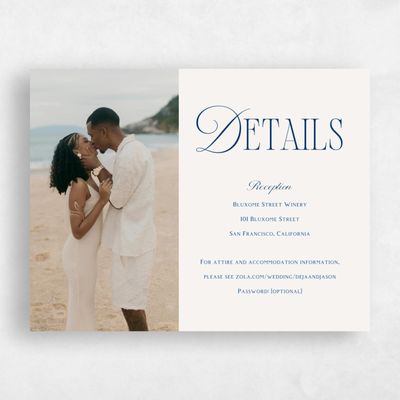 Cobalt, Blue Wedding Enclosure - Sage