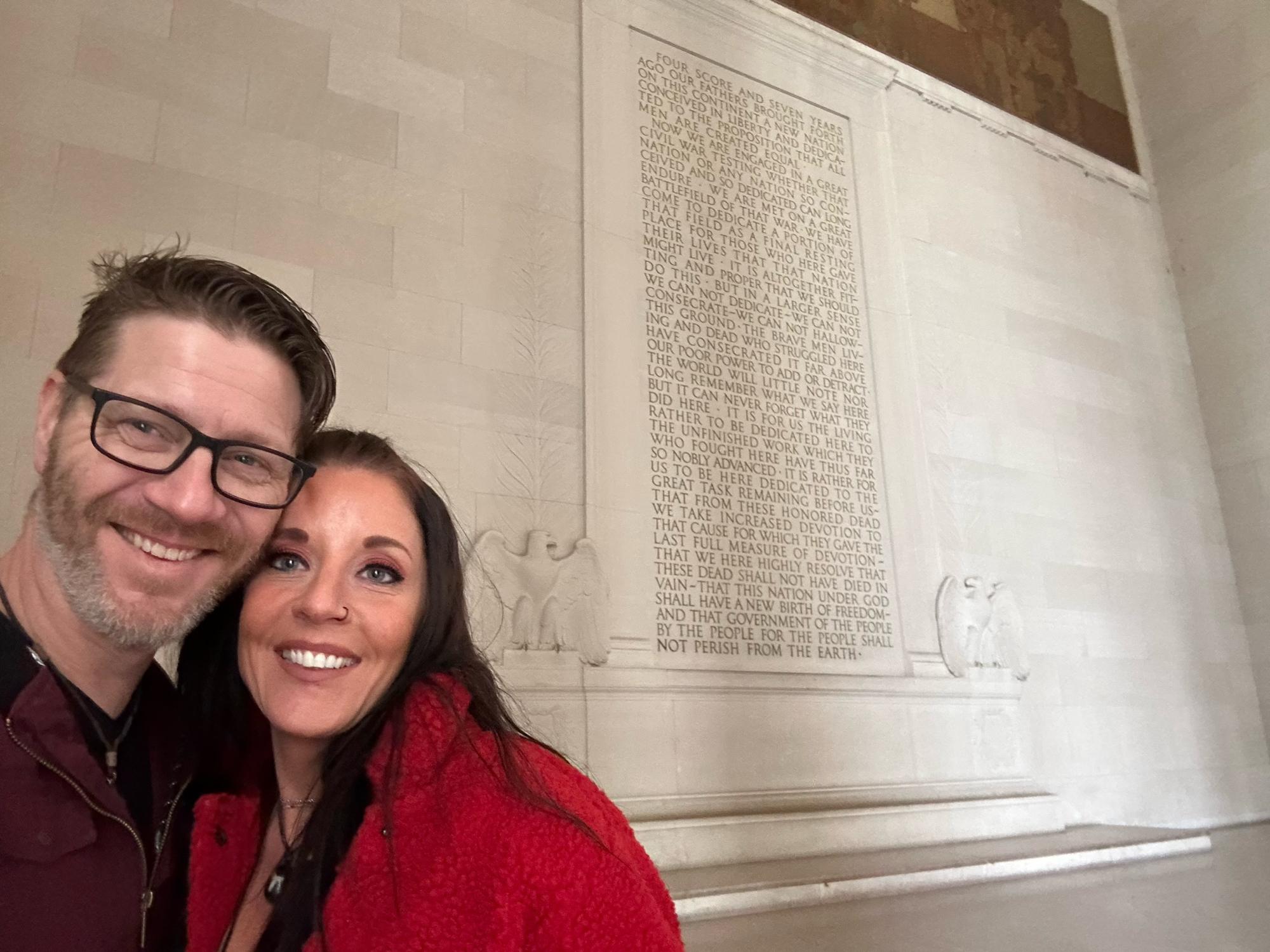 The only pic they have from the Lincoln Memorial in DC!
