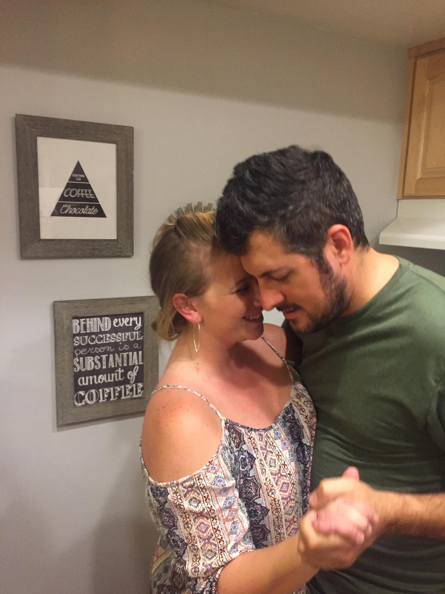 Dancing in the kitchen