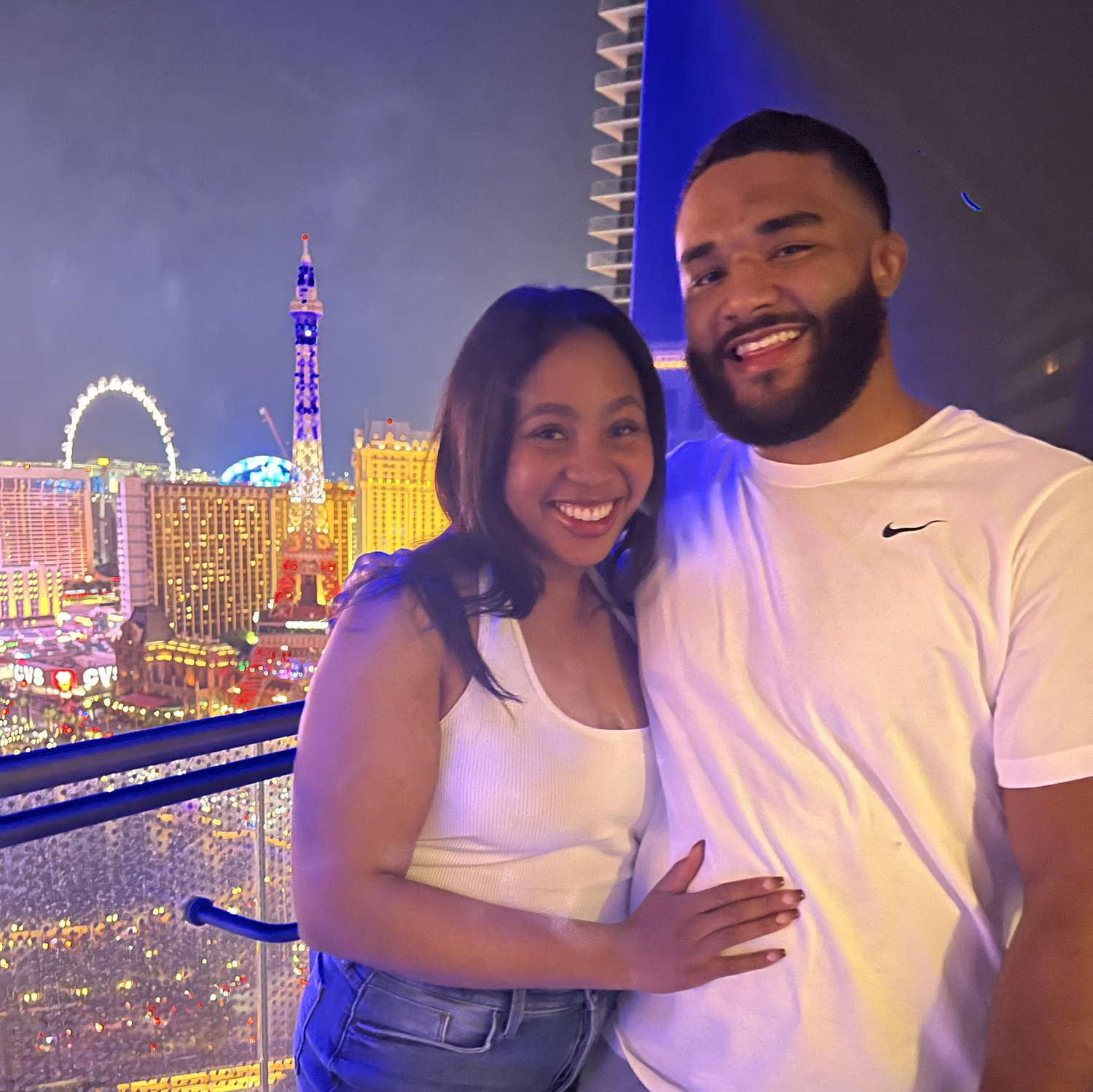First Vegas trip, with the strip in the back :)