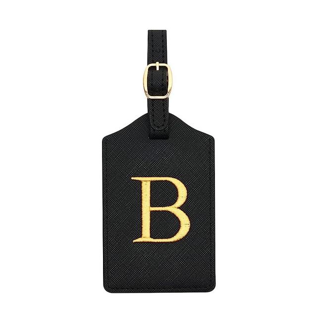 Luggage Tag PU Leather for Suitcase Baggage Handbag Travel Bag Label Suitcase Tag Suitcase Label Tag w. Name Card & Privacy Cover (B)