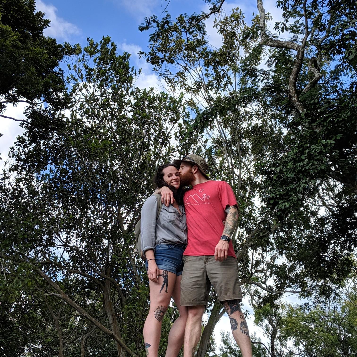 Family vacation to belize, this was on top of some ancient ruins.