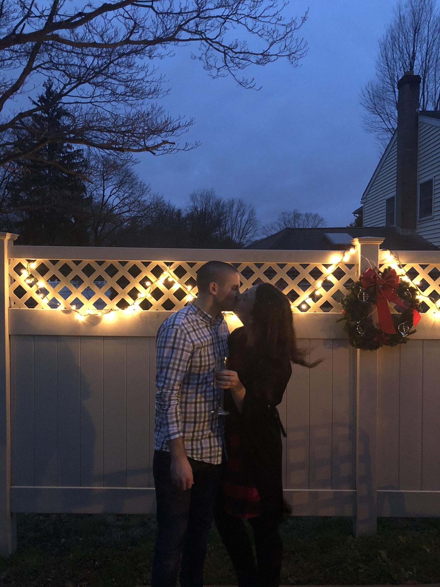 Brendan proposed on December 24, 2020