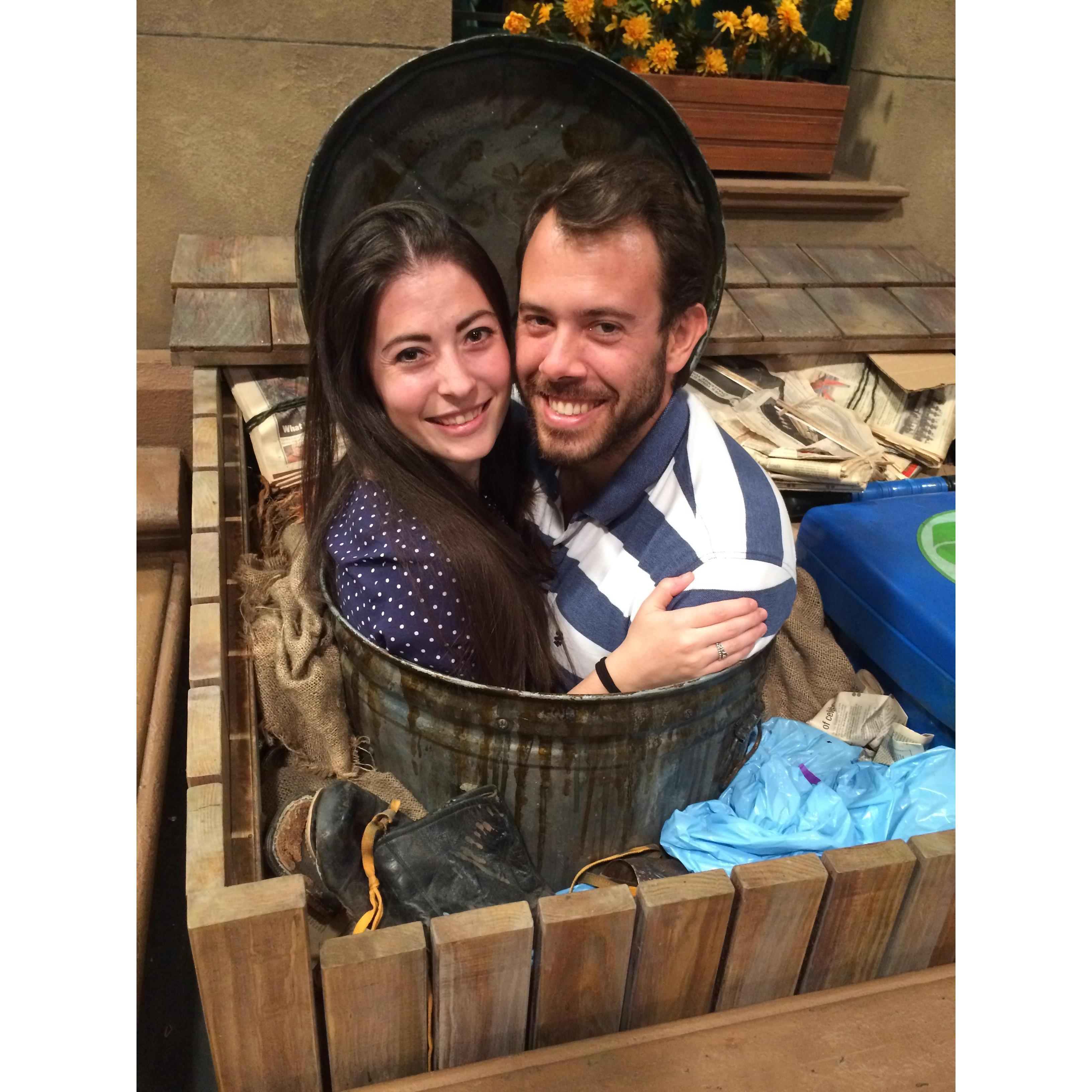 We vow to always take the trash out together ;-)