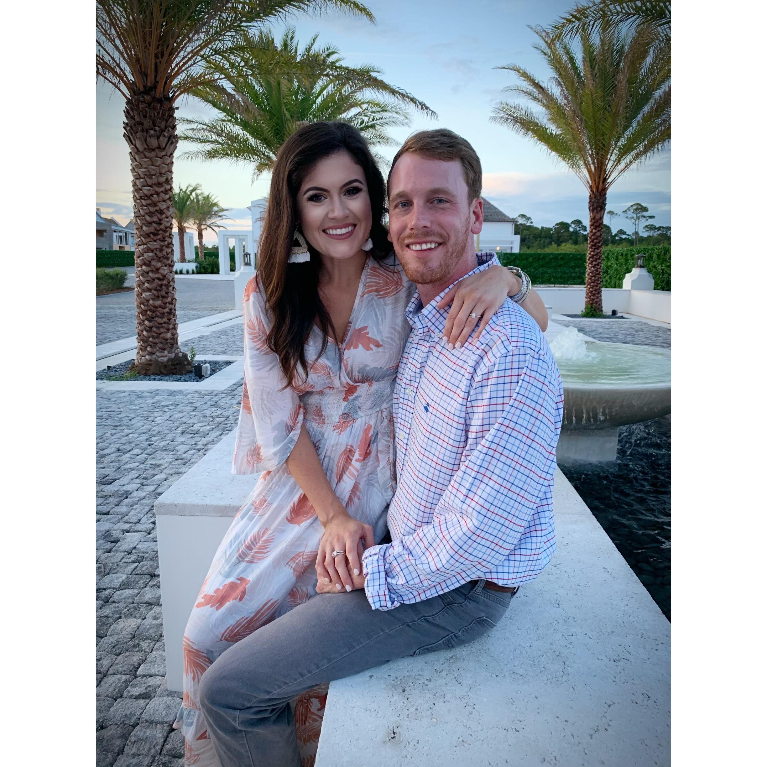 first beach trip as an engaged couple