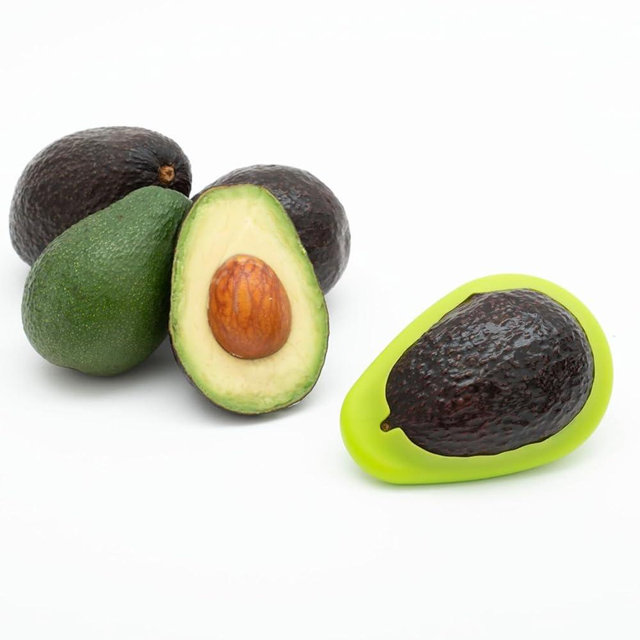 Food Huggers Avocado Hugger Single Pack - Keep Avocados Fresh with Patented Hug Design, BPA Free Food Grade Silicone Avocado Saver, Airtight Seal, Dishwasher Safe, Smart Storage Solution