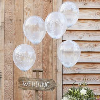 5-Pack Confetti Balloons, Set of 4