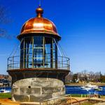 See the replica of the top of Minot's Light
