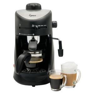 Capresso 4 Cup Espresso & Cappuccino Machine Black 303.01