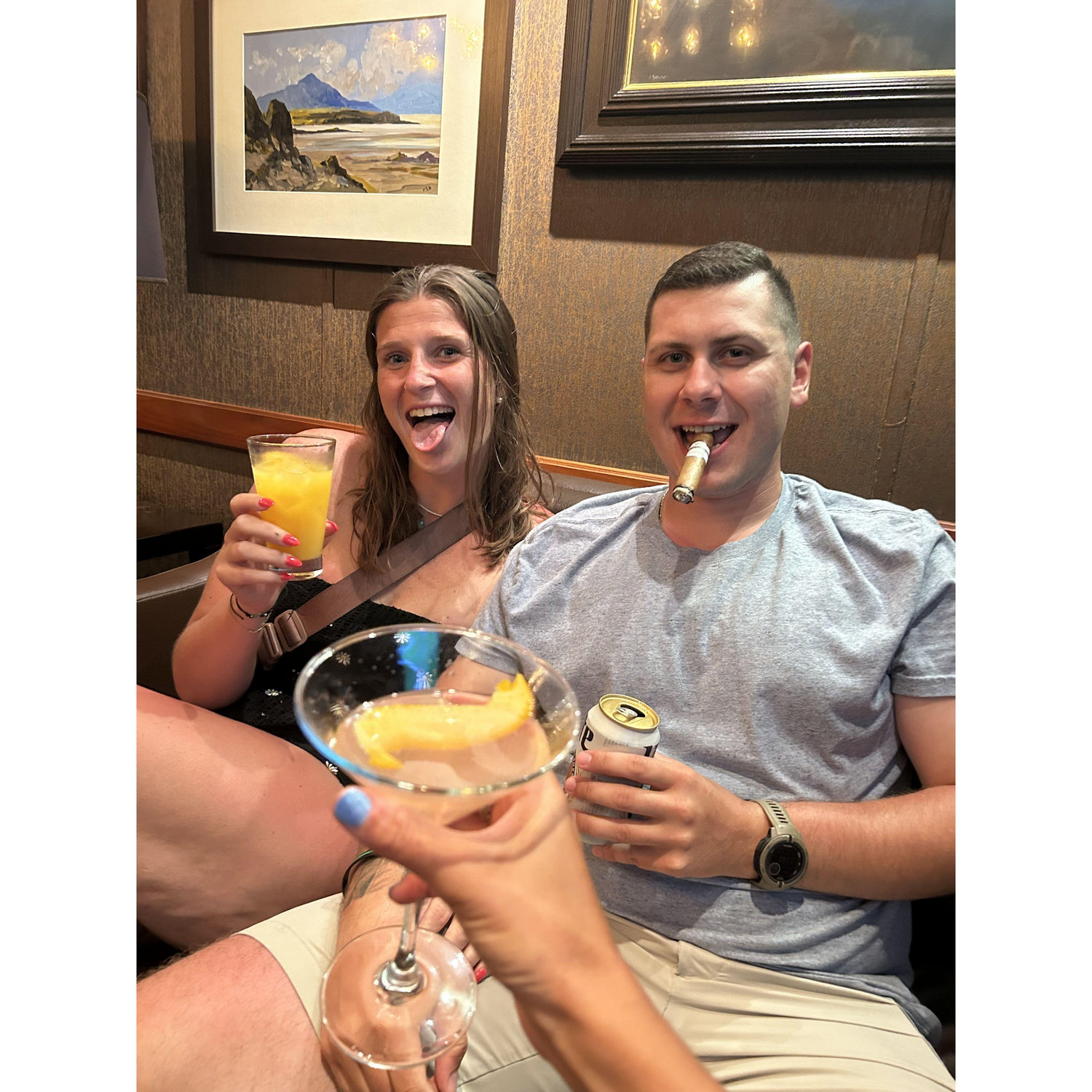 Martini/Cigar Bar on cruise!