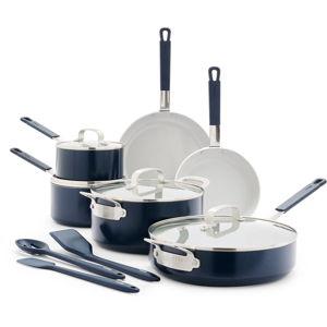 GreenPan Ceramic Nonstick 13-Piece Cookware Set | Blue