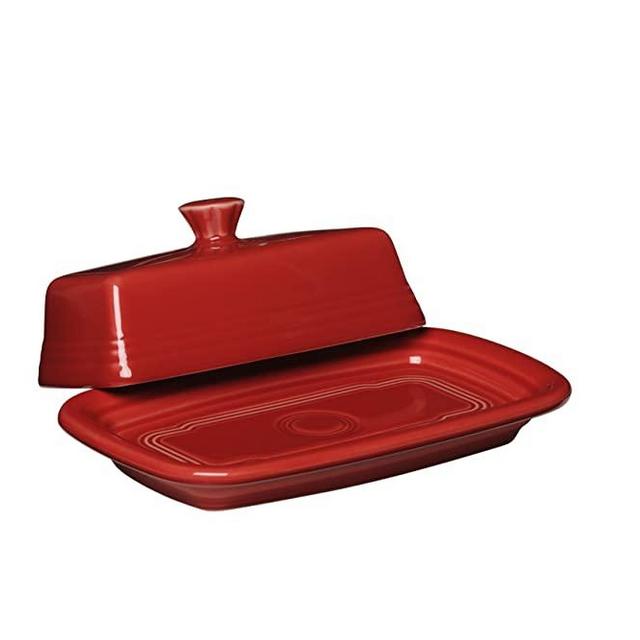 Fiesta Covered Butter Dish, X-Large, Scarlet