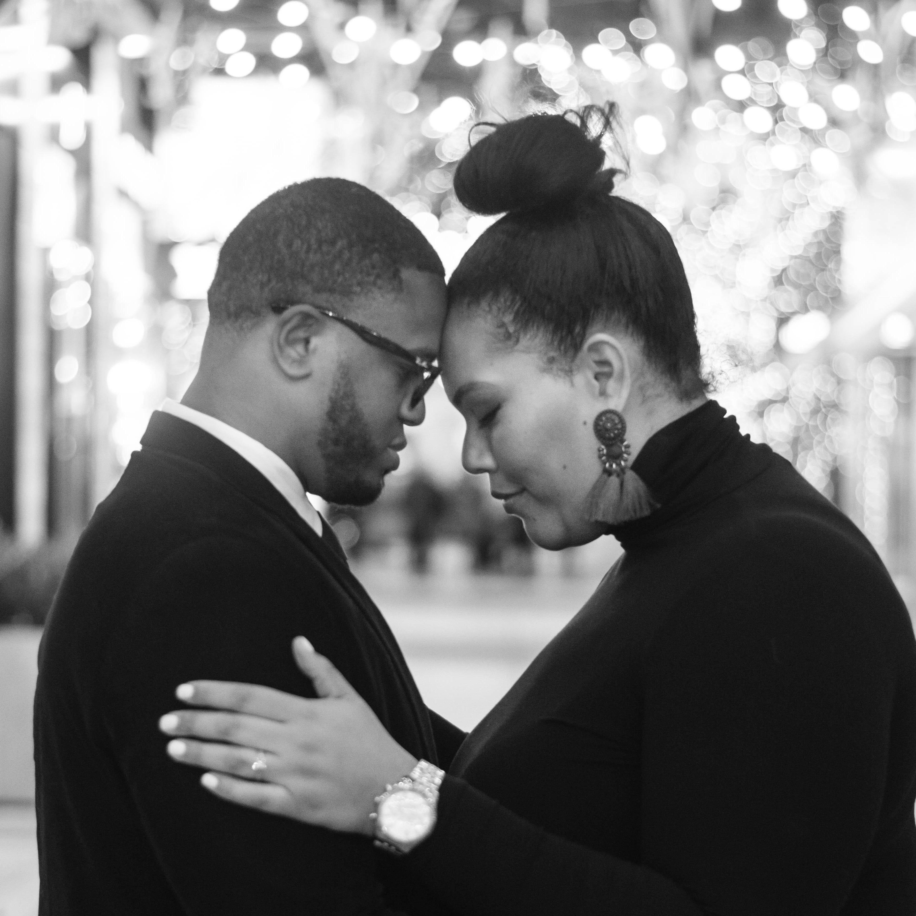 Engagement Photo Session - Photo credit: Harold Martin (harmaphotos). City Center, DC.