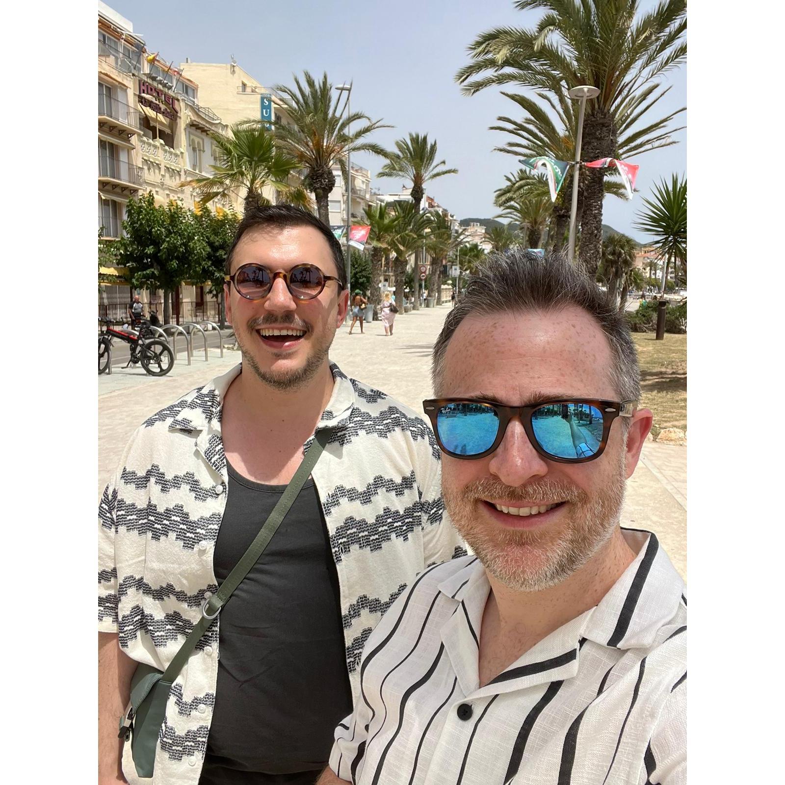 On the street in Sitges, Spain