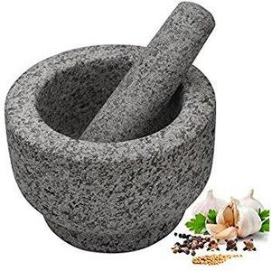 JAMIE OLIVER Mortar and Pestle, Unpolished Granite, 6 Inch