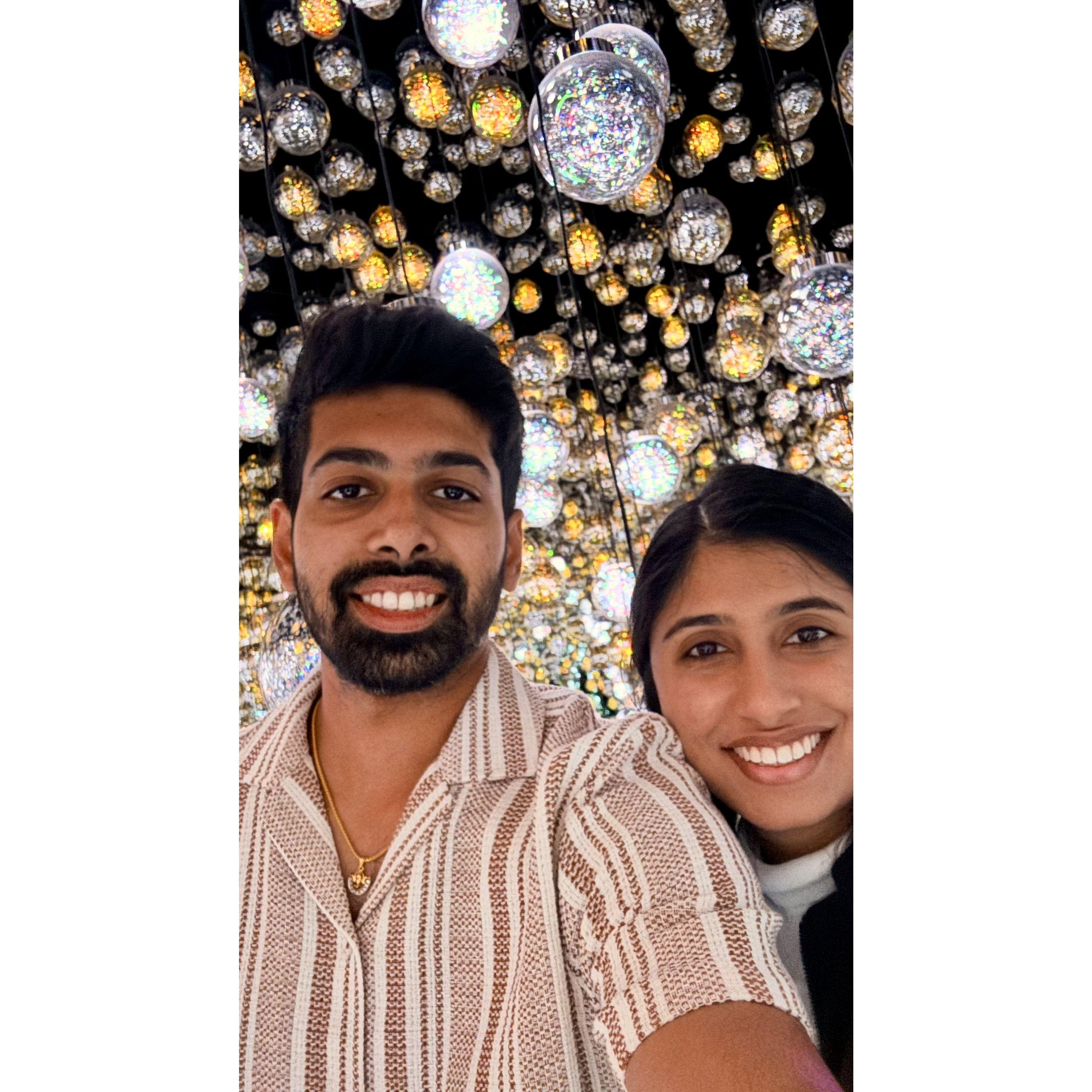 At an interactive art museum in Tokyo, Japan