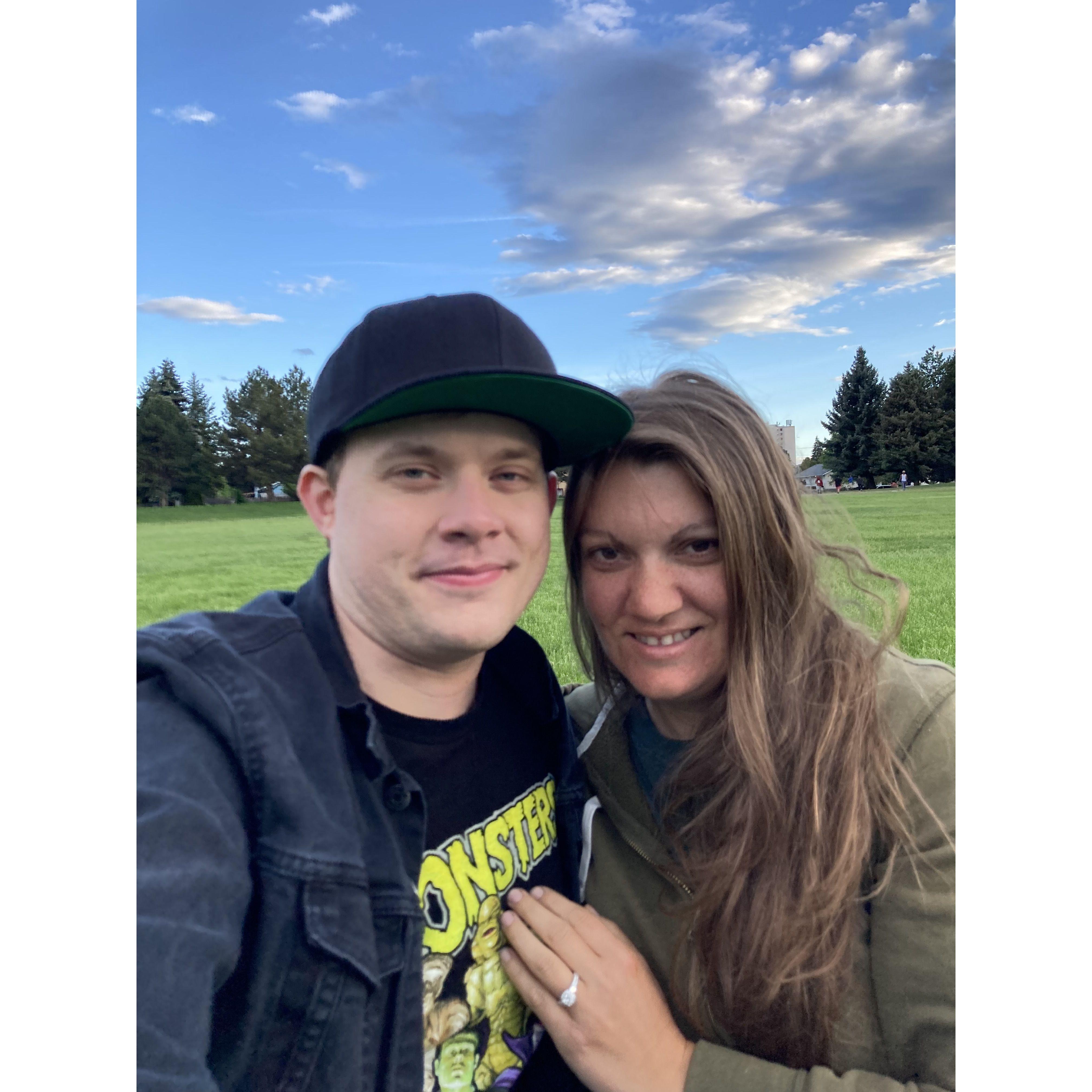 Taken at Friendship park right after we got engaged.