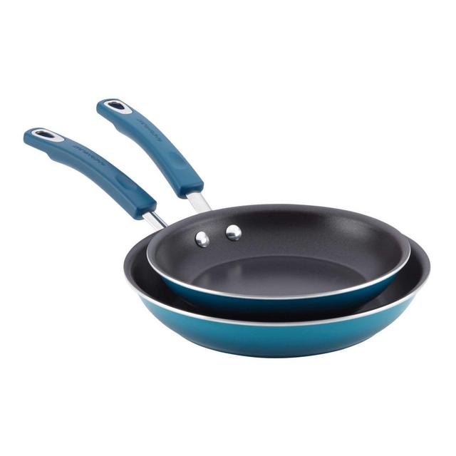 Rachael Ray® Classic Brights Nonstick Hard Enamel 2-Piece Skillet Set in Marine Blue