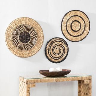 Gemma Water Hyacinth 3-Piece Wall Decor Set