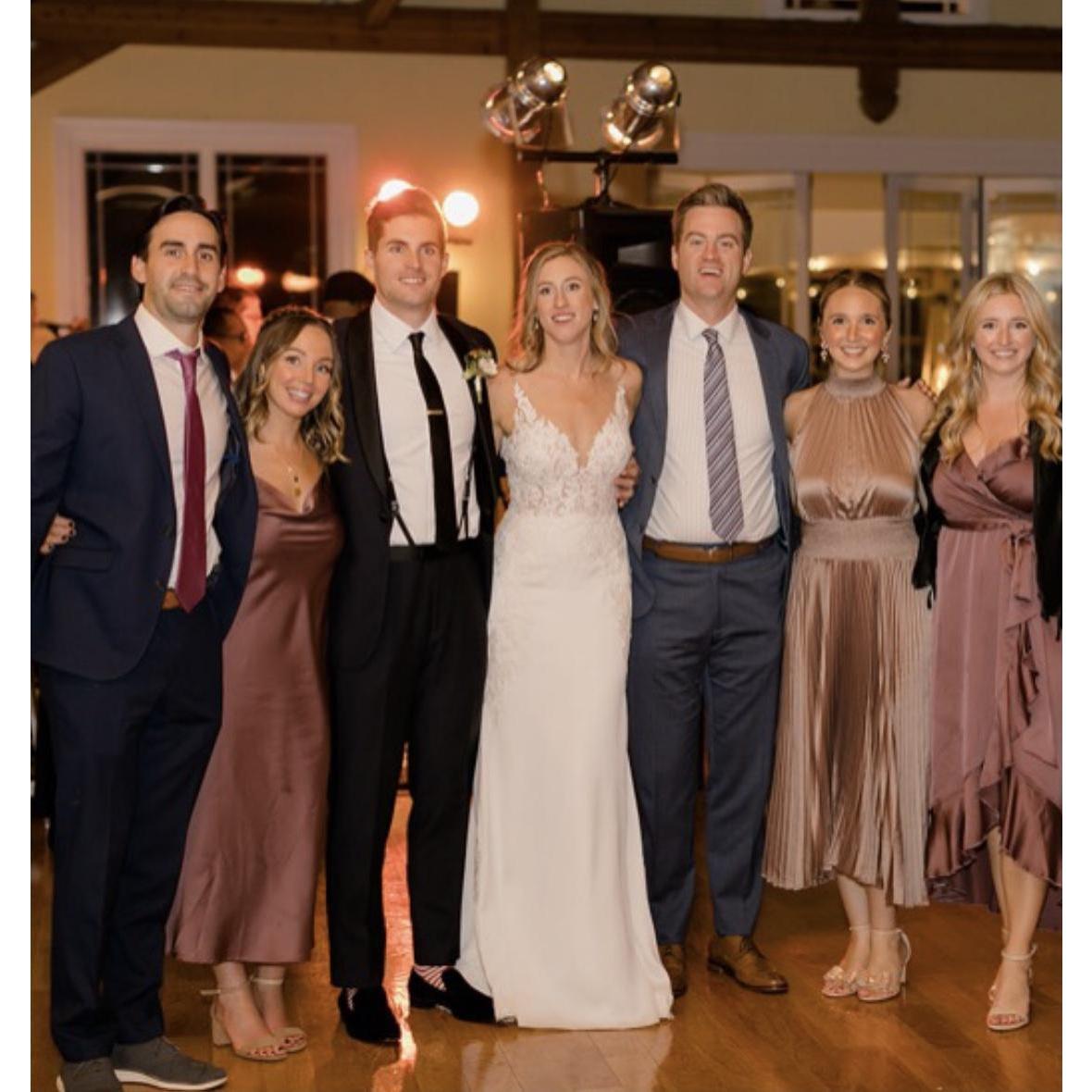 Celebrating the wedding of our friends Kat and Slater! Other girls pictured are Meg Rowley and Caroline Spry. Kat, Meg and Caroline are all bridesmaids in Brittany and Chris' wedding!