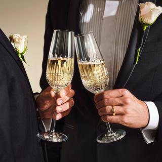 Lismore Diamond Essence Champagne Flute, Set of 2