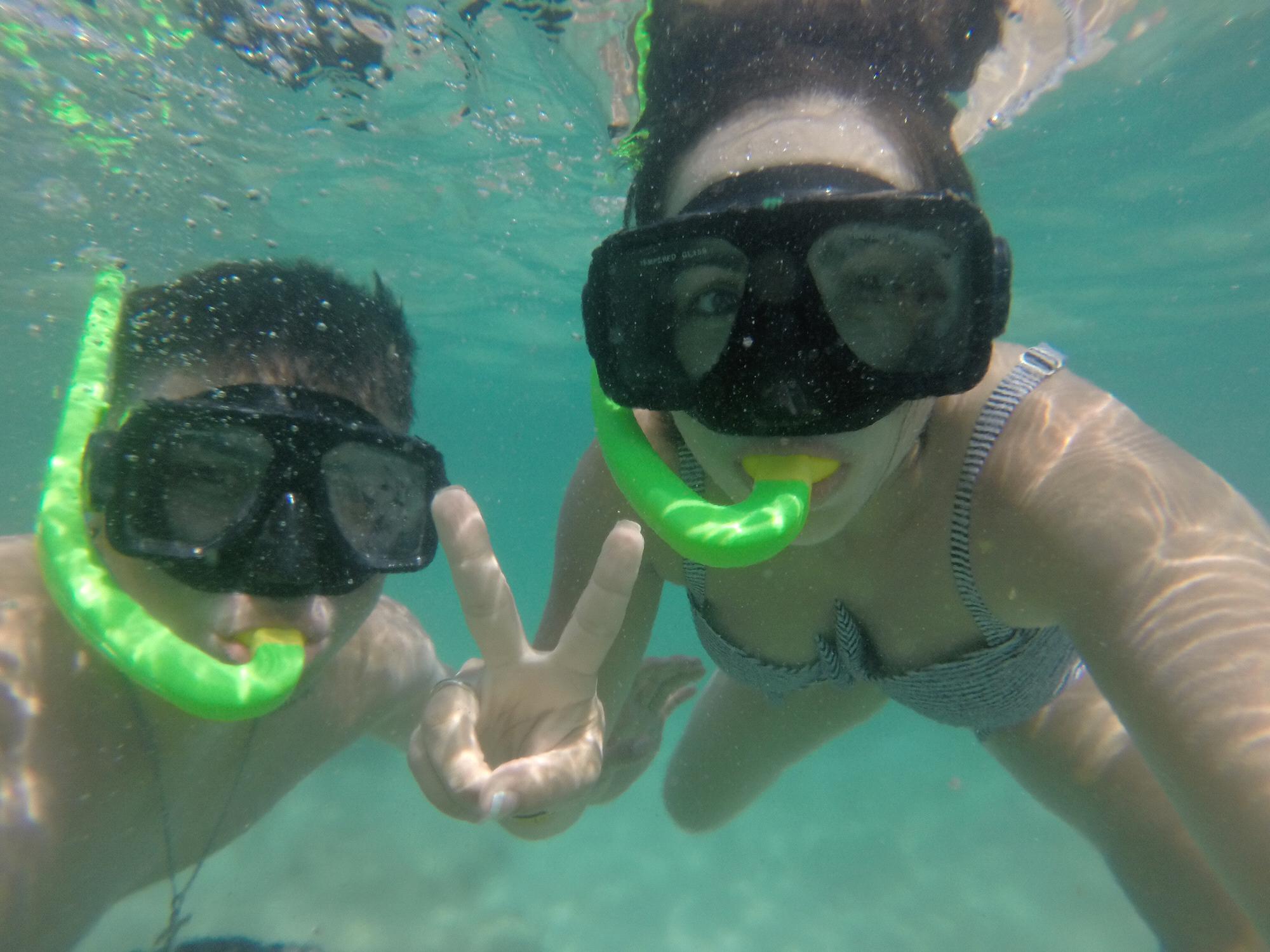 Snorkeling in the clear blue waters of Xcaret! Cancun Trip 7/2018