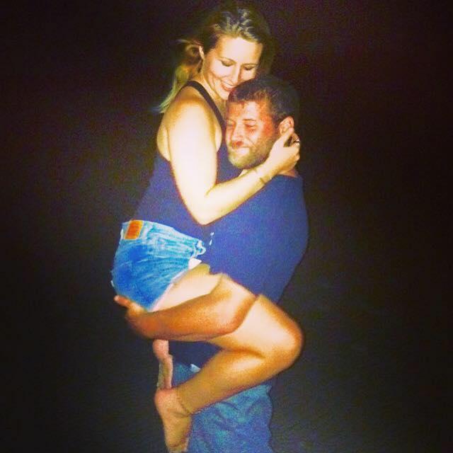 At the sandbar in the middle of the night