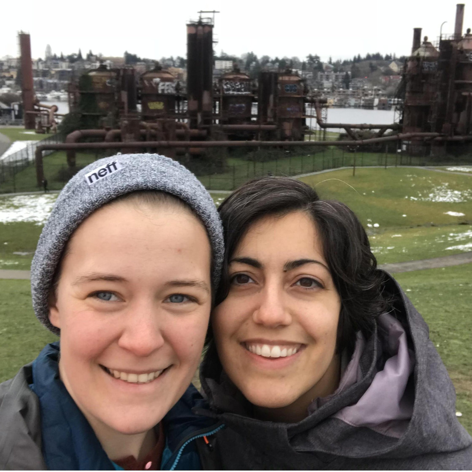 Our first visit together to Seattle, at Gas Works Park, December 2017. We fell in love with the city and knew we wanted to move here someday!