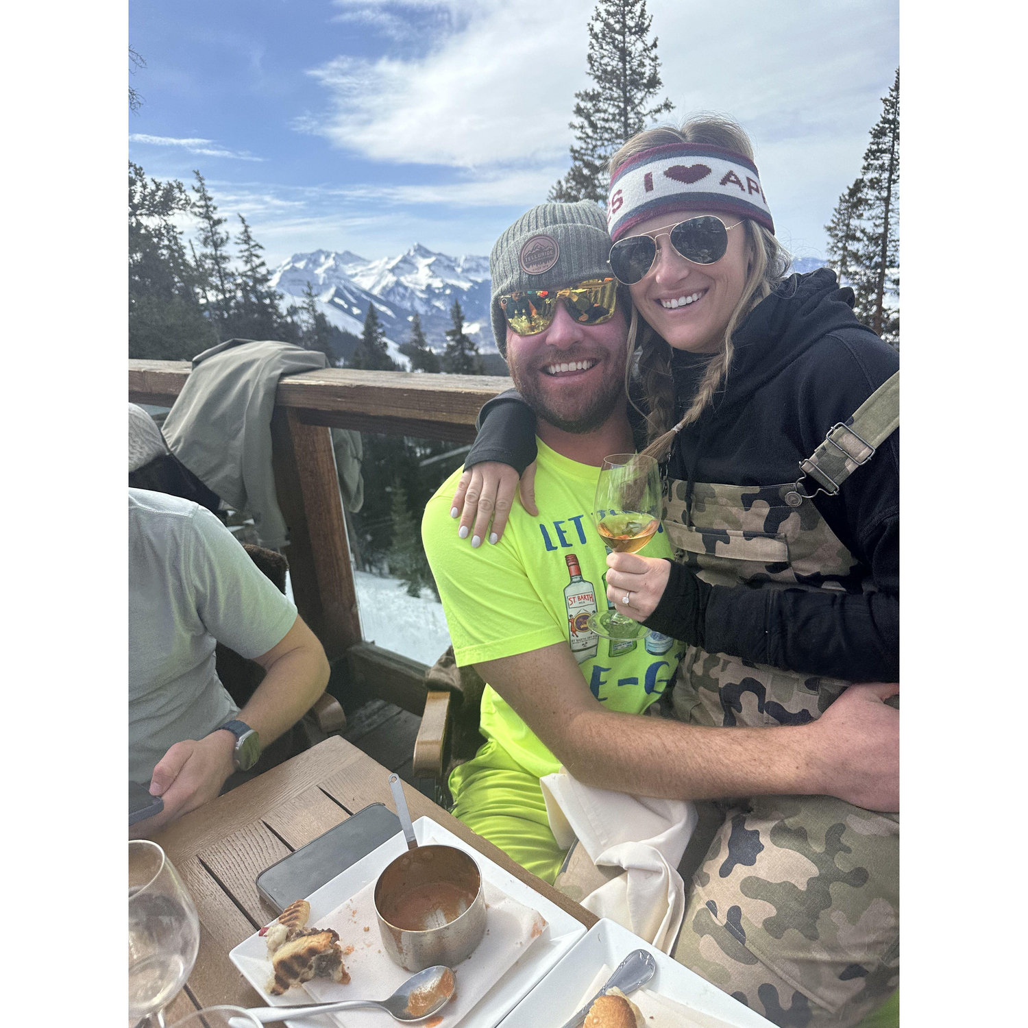 Rosè on the mountain! - Telluride Colorado - February 2024