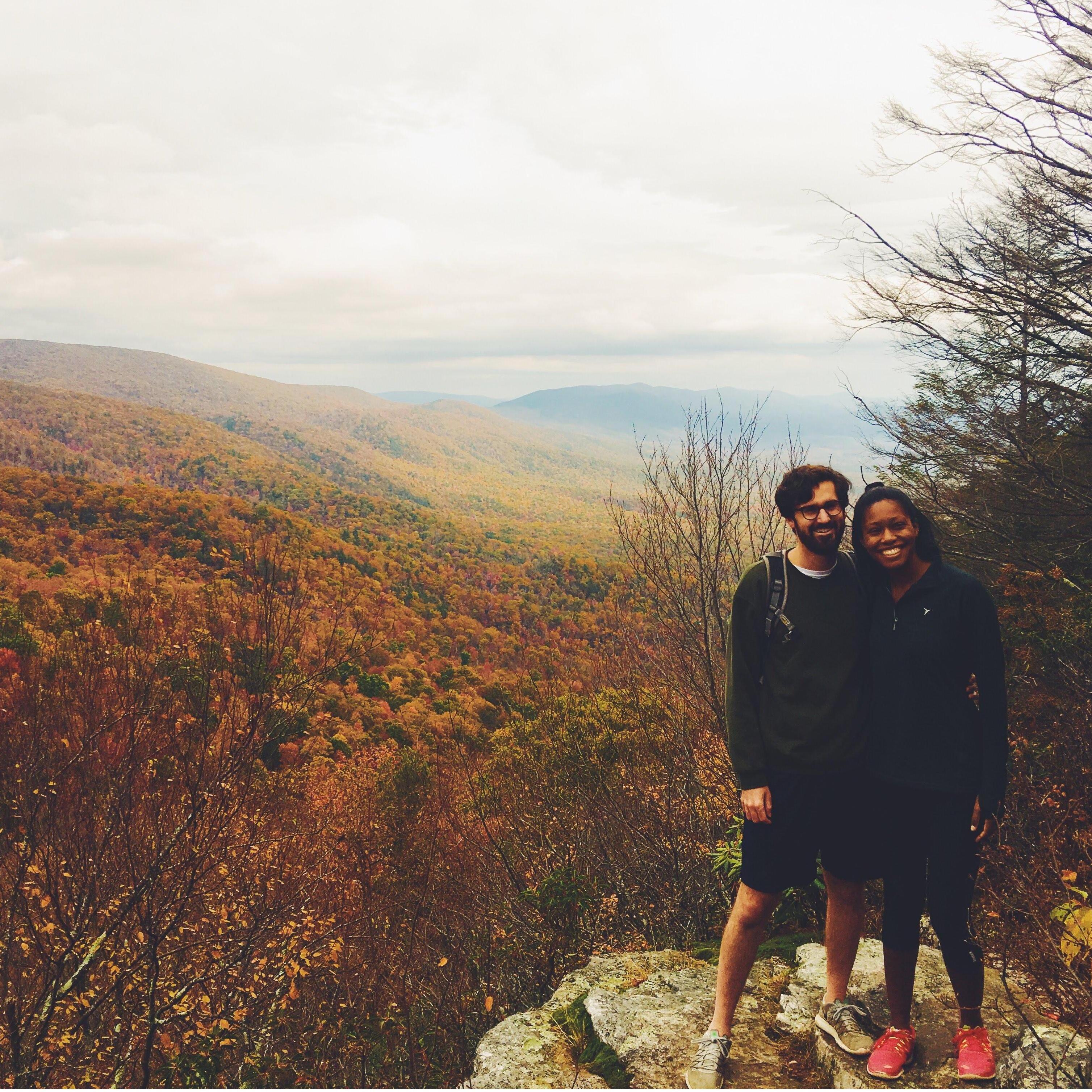 Weekend hike while Marc was in grad school at VT