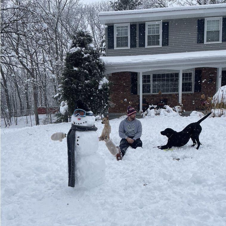 Our first snowman!