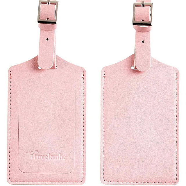 Travelambo Leather Luggage Bag Case Tags