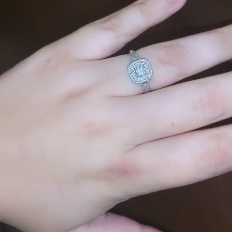 The engagement ring!